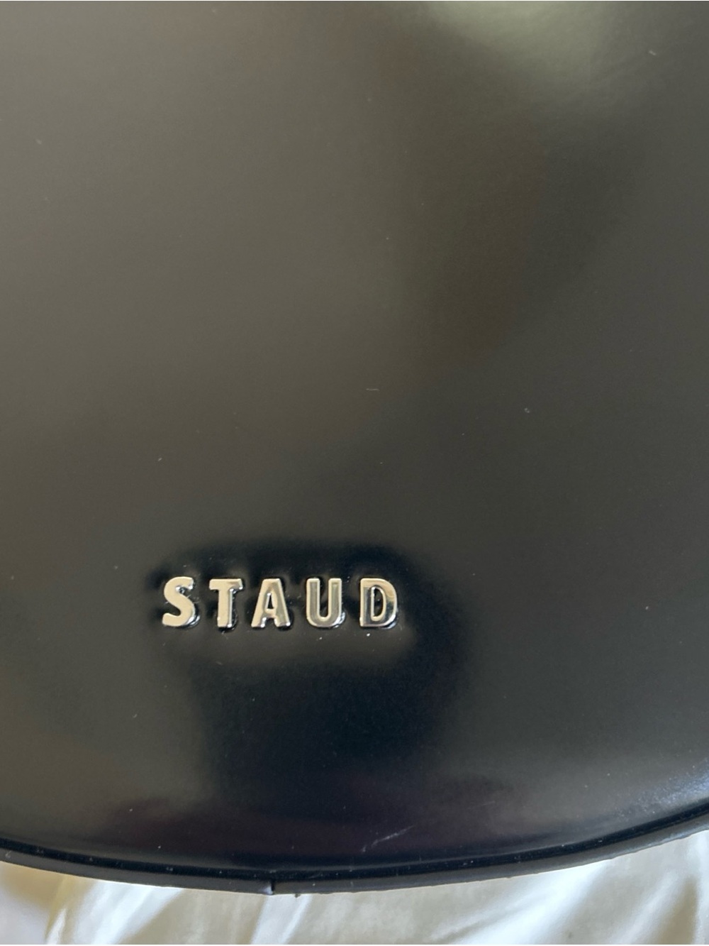 Staud COLT SHOULDER BAG - BLACK POLISHED ( Origin $395 ) - Picture 2 of 7